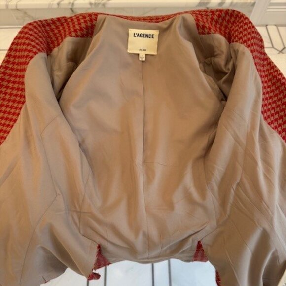 L'Agence Chamberlain Houndstooth Blazer. EUC. No Flaws. Size 2. - Picture 9 of 10